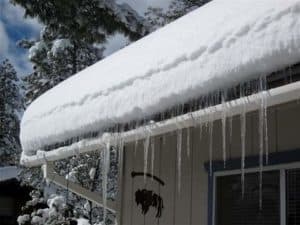 Residential Roofing Services Roseville MN - Ice Damming On Roof