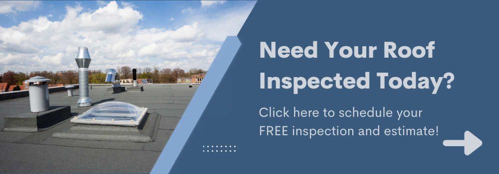 Commercial Roof Maintenance - A Call to Action with Writing on it and a Picture of a Flat Roof