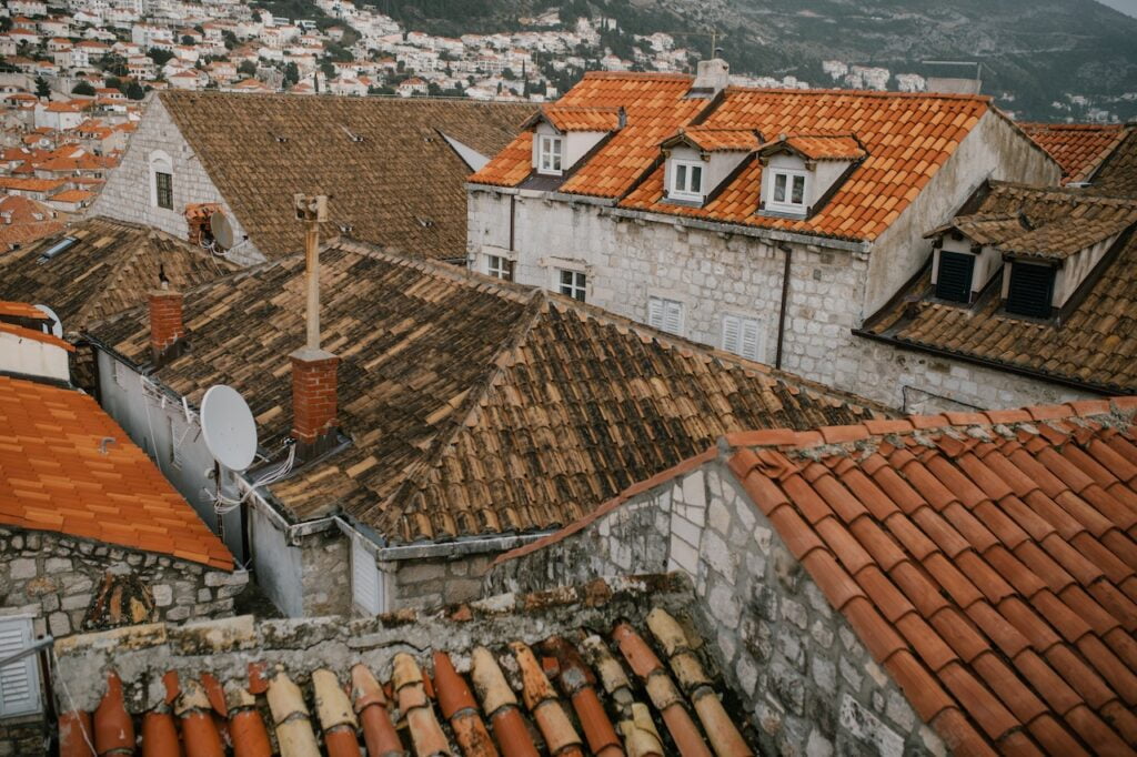 A House with a visibly damaged roof