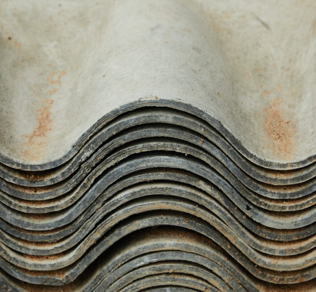 Rusty roof tiles