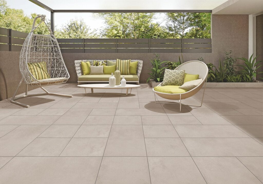 Affordable Deck and Patio Services St Paul MN - A Stone Patio with Modern Furniture