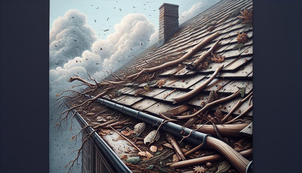 debris found on rooftop