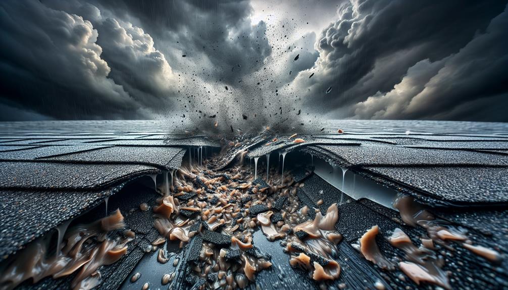 inspect for missing granules