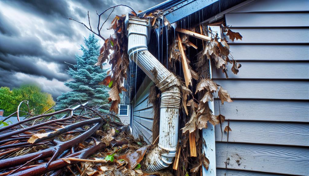 inspect gutters and downspouts