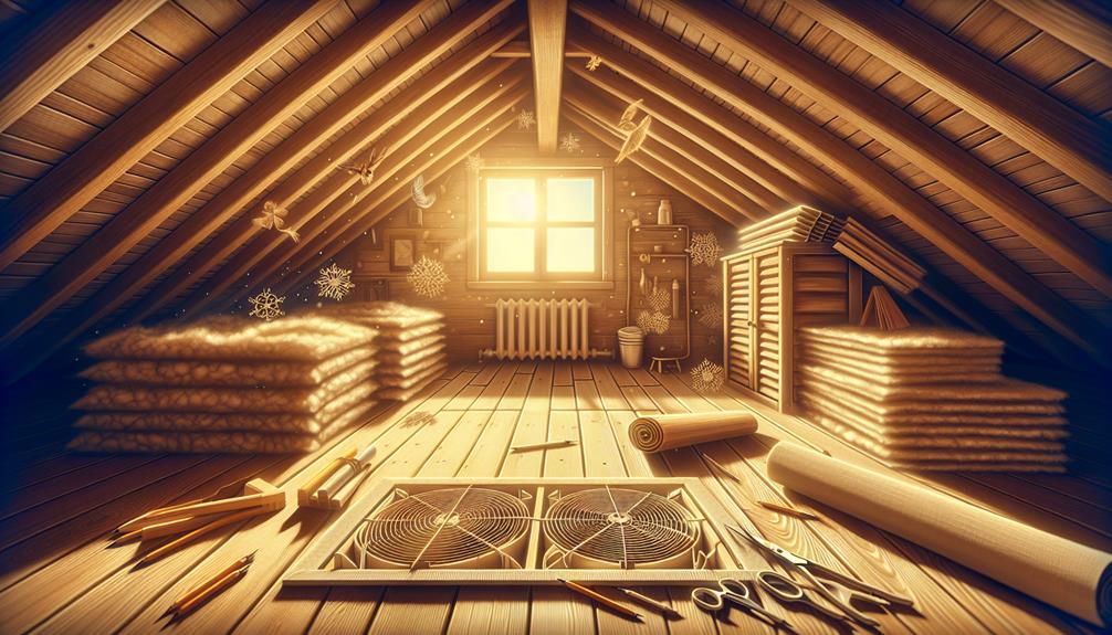 inspecting attic ventilation system