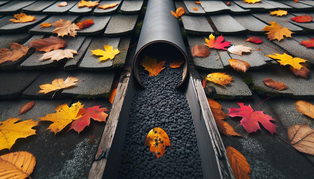 leaves clogging rainwater systems