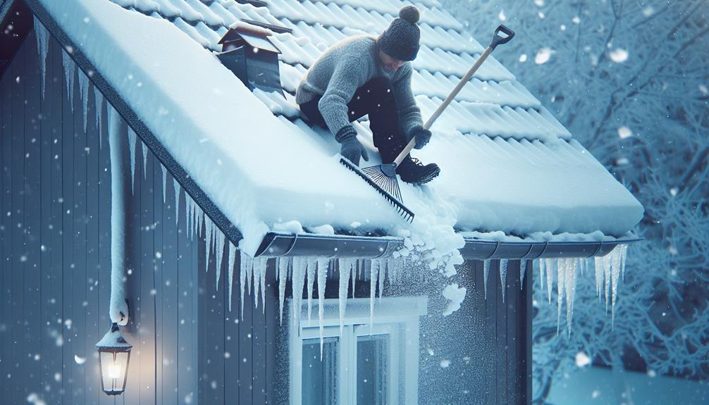 prevent snow accumulation safely