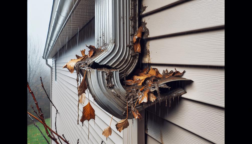 repair the leaky gutters