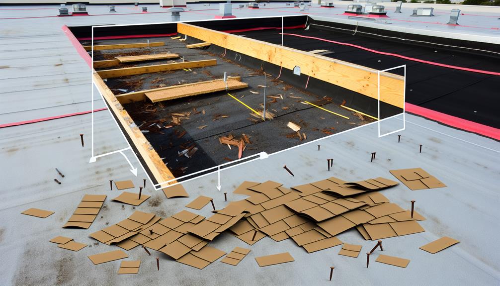 loose roofing supplies hazard