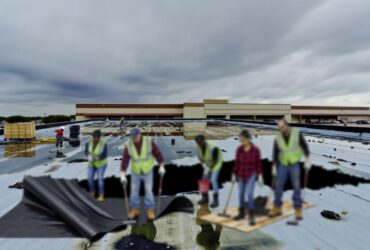 repairing storm damaged commercial roof